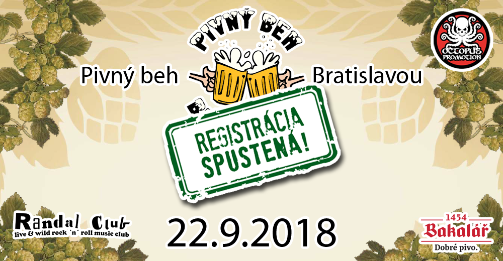 Pivný beh Bratislavou 22 - 22.9.2018 RANDAL Club Bratislava